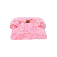 Charlies Shaggy Faux Fur Bolster Sofa Protector Bed