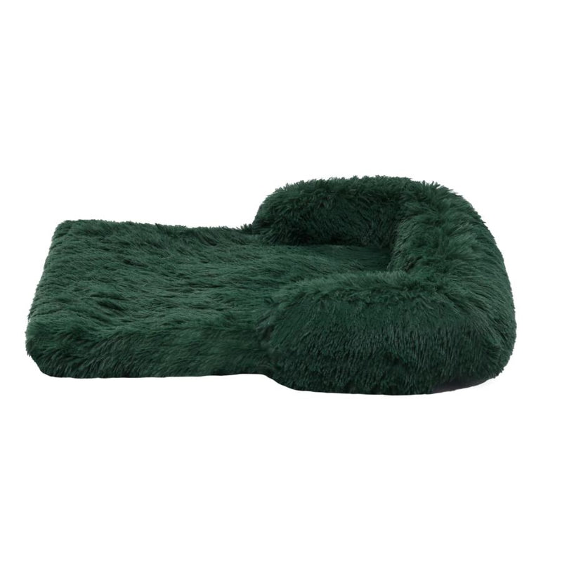 Charlies Shaggy Faux Fur Bolster Sofa Protector Bed