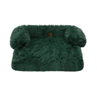 Charlies Shaggy Faux Fur Bolster Sofa Protector Bed