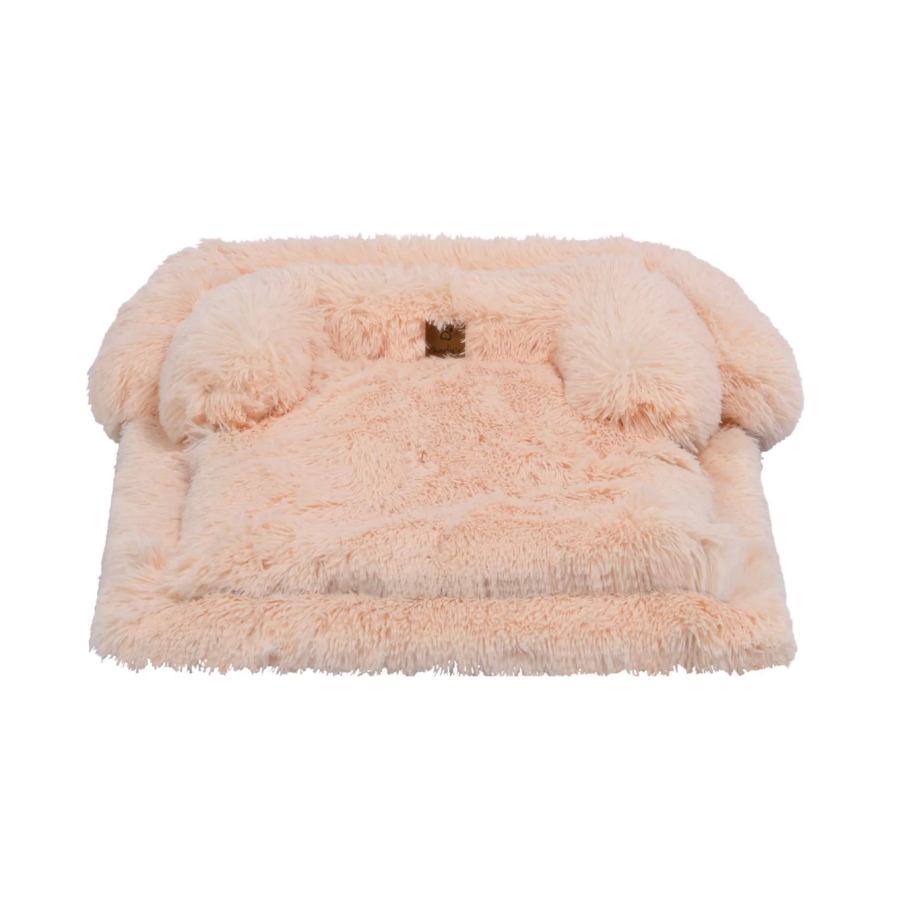 Charlies Shaggy Faux Fur Bolster Sofa Protector Bed