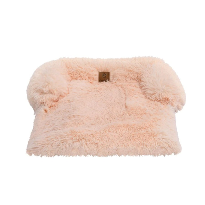 Charlies Shaggy Faux Fur Bolster Sofa Protector Bed