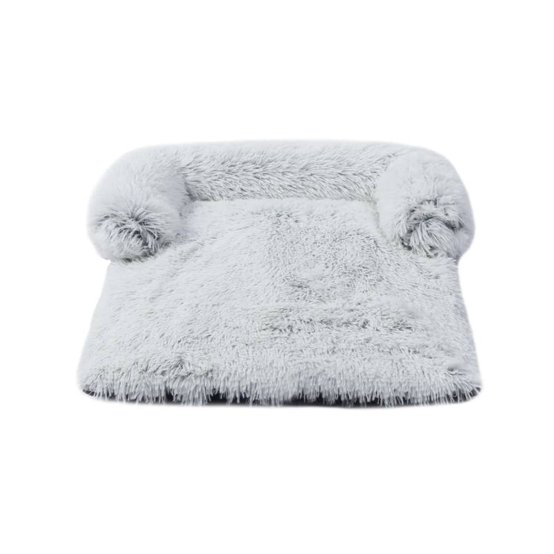 Charlies Shaggy Faux Fur Bolster Sofa Protector Bed