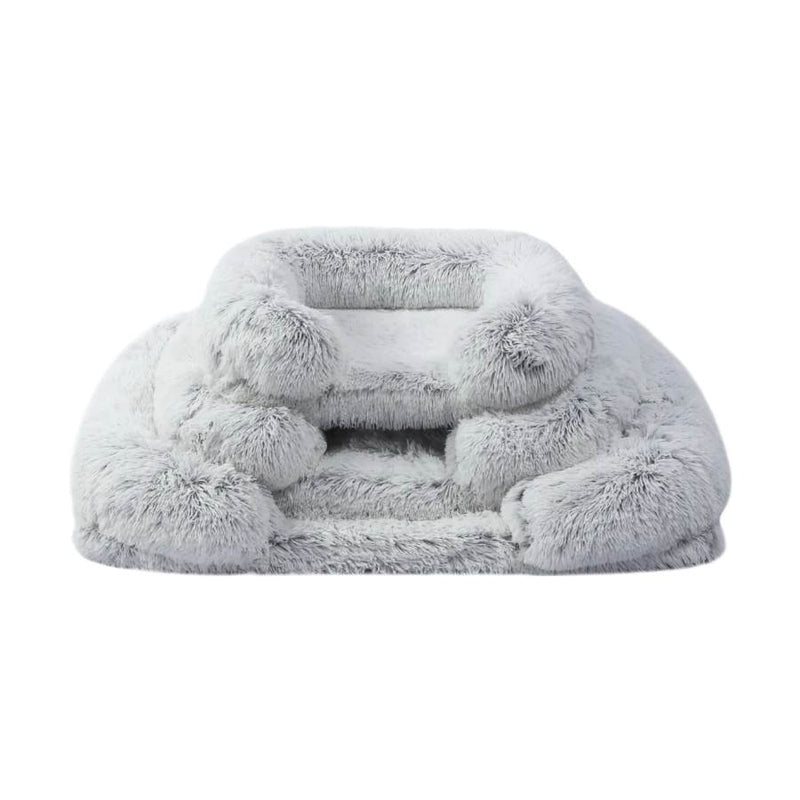 Charlies Shaggy Faux Fur Memory Foam Sofa Bed