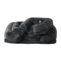 Charlies Shaggy Faux Fur Memory Foam Sofa Bed