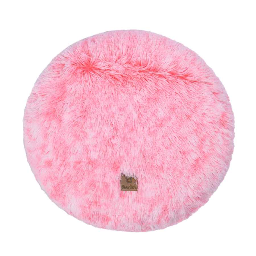 Charlies Shaggy Faux Fur Round Padded Lounge Mat