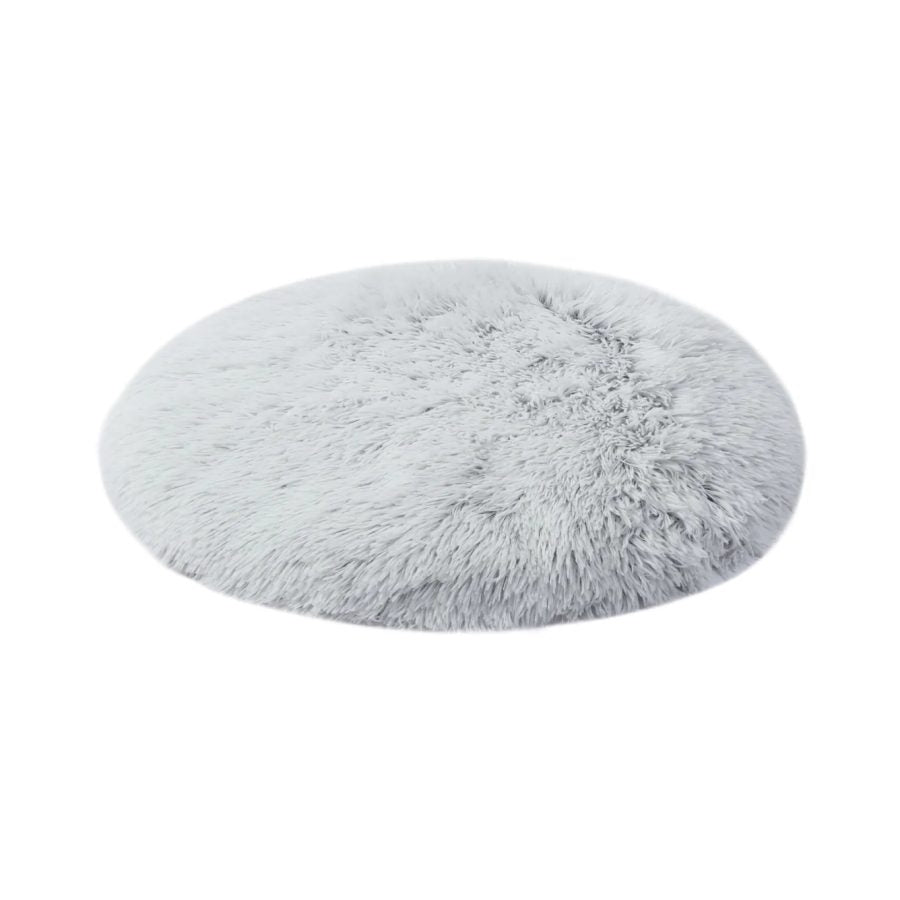 Charlies Shaggy Faux Fur Round Padded Lounge Mat