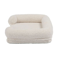 Charlies Teddy Fleece Memory Foam Sofa Bed