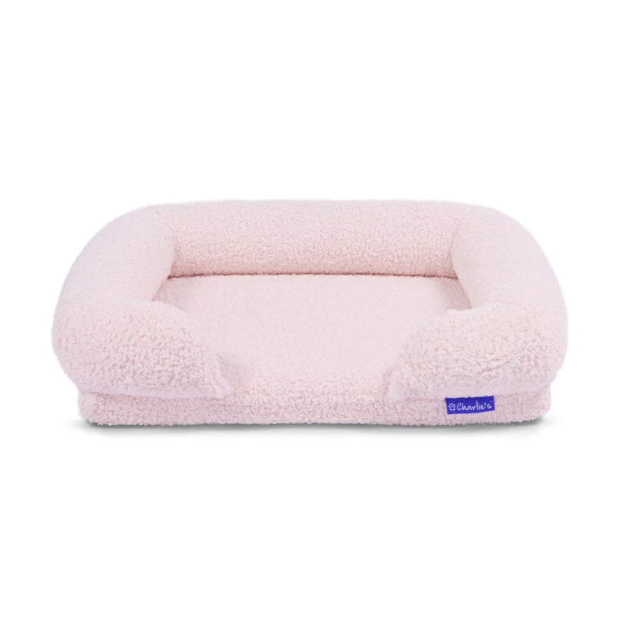 Charlies Teddy Fleece Memory Foam Sofa Bed