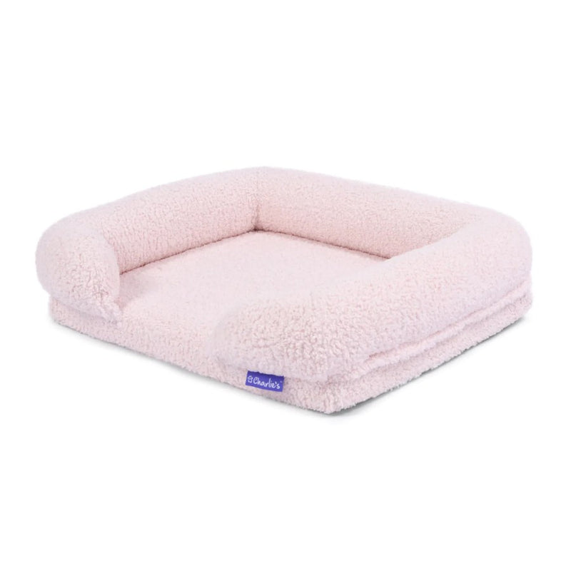 Charlies Teddy Fleece Memory Foam Sofa Bed