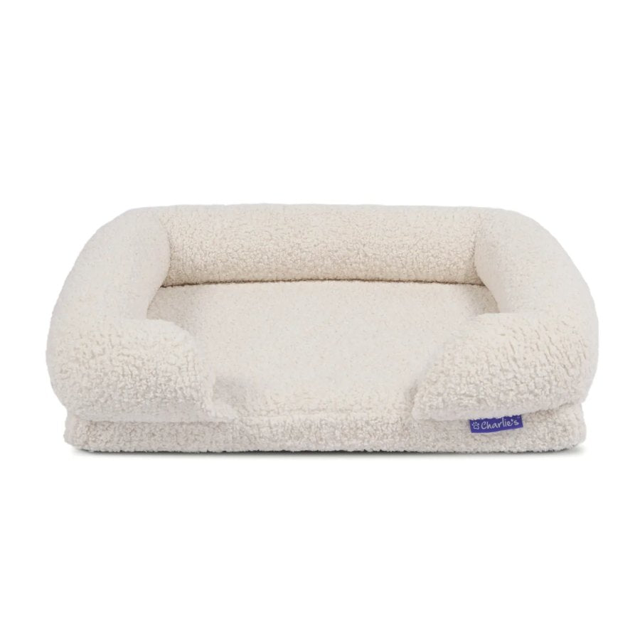 Charlies Teddy Fleece Memory Foam Sofa Bed