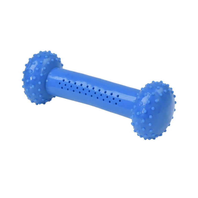 Charlies Thirst Quencher Cooling Dumbbell Dog Toy Blue