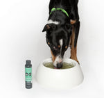 Rufus and Coco Breath Buddy is a dog breath freshener. A safe water additive for dogs and cats that helps to naturally promote fresh, pleasant breath and support healthy teeth and gums. Add our dog breath freshener to your dog's water and allow them to drink as normal.