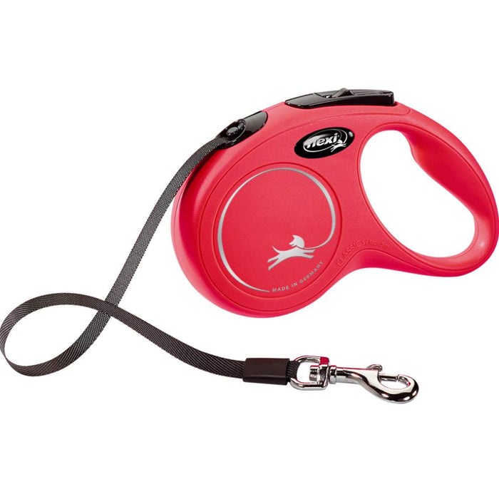 Flexi Classic Tape Retractable Dog Lead Red