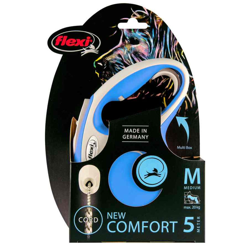 Flexi Comfort Cord Retractable Lead Blue