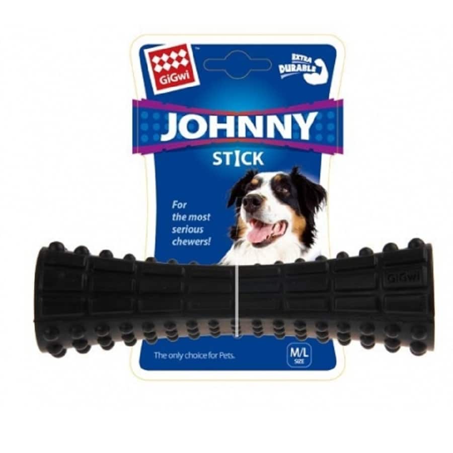 Gigwi Johny Stick Durable Rubber Black