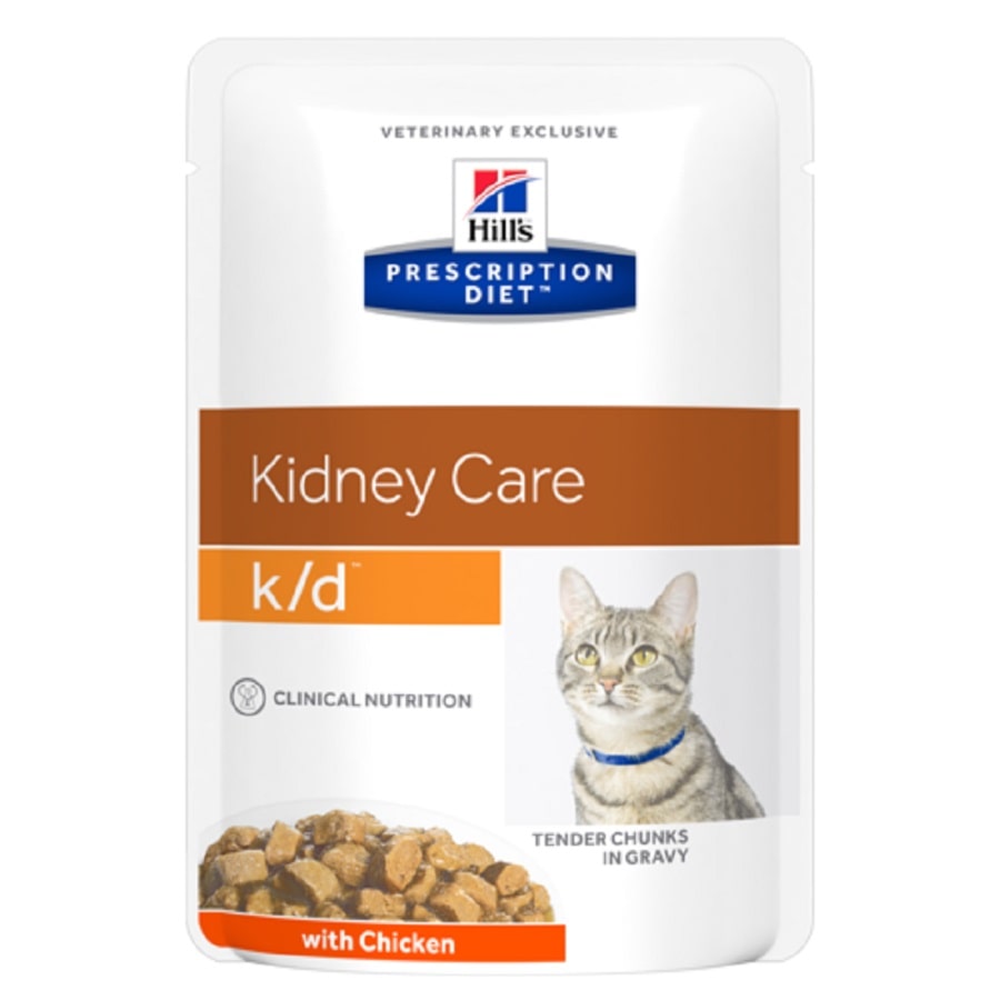 Hills Prescription Diet Feline K/D Kidney Care Chicken Pouches 85g
