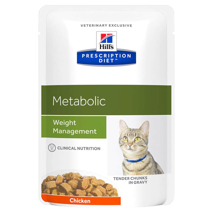 Hills Prescription Diet Feline Metabolic Chicken 85gx12pk