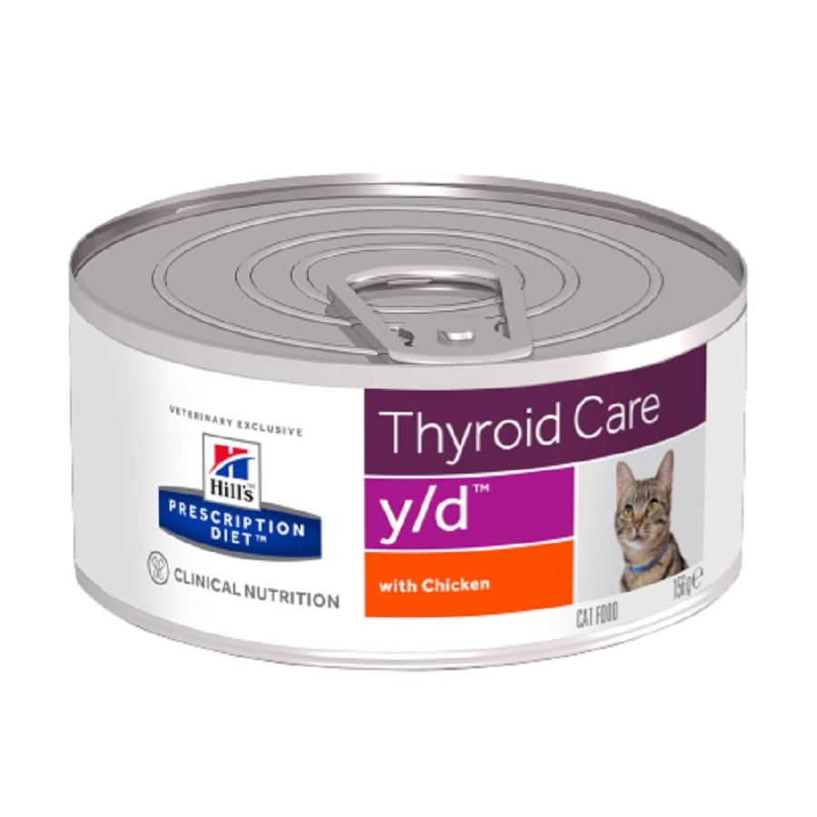 Hills Prescription Diet Feline Y/D Thyroid Care Chicken Cans 156g