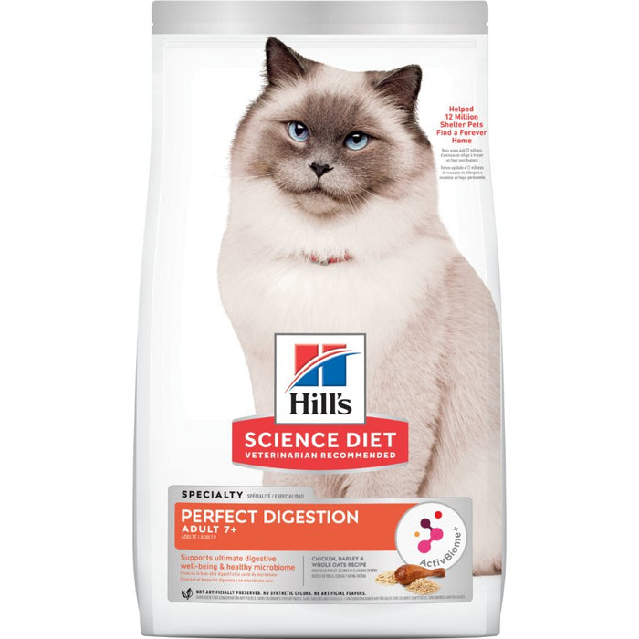 Hills Science Diet Perfect Digestion Adult 7 Plus Dry Cat Food
