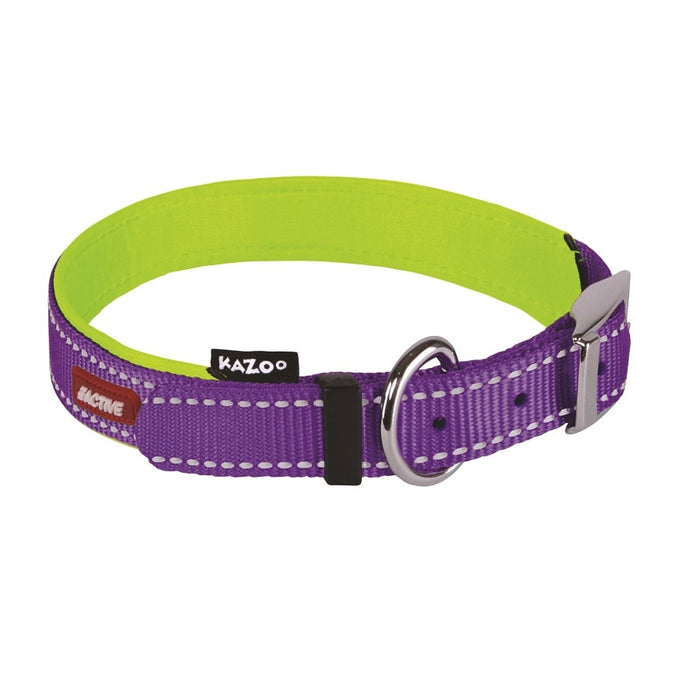 Kazoo Active Nylon Collar Purple Lime