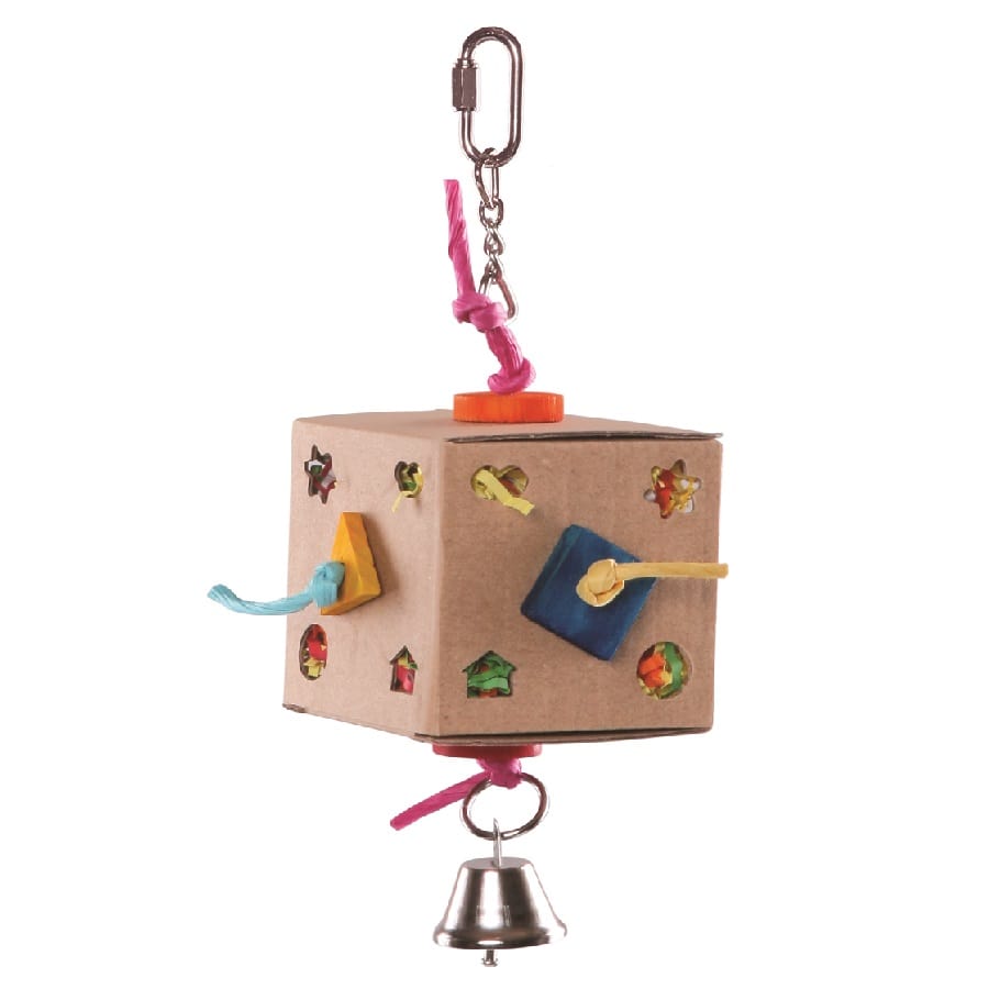 Kazoo Cardboard Activity Box With Bell – Pet Supplies Empire