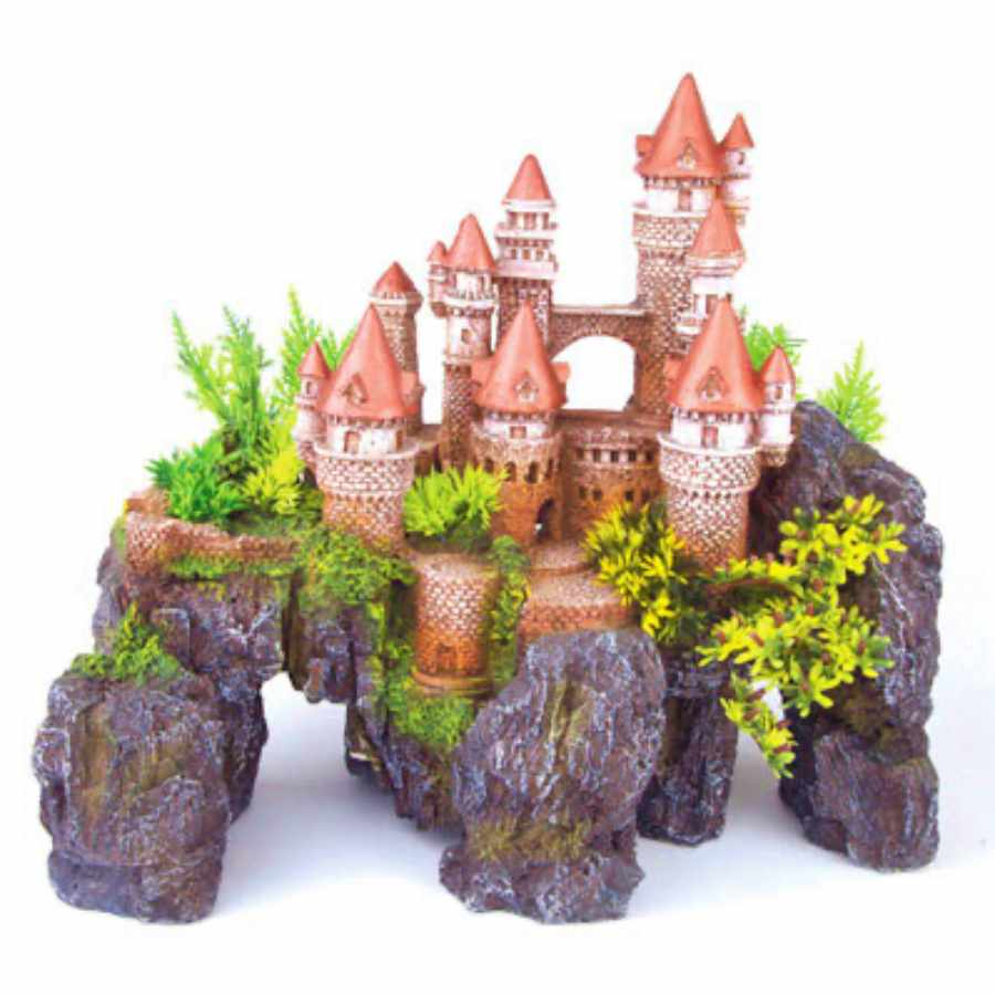 Kazoo Mountain Castle With Plants