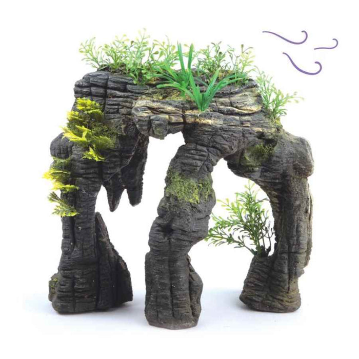 Kazoo Greystone Arch With Plant