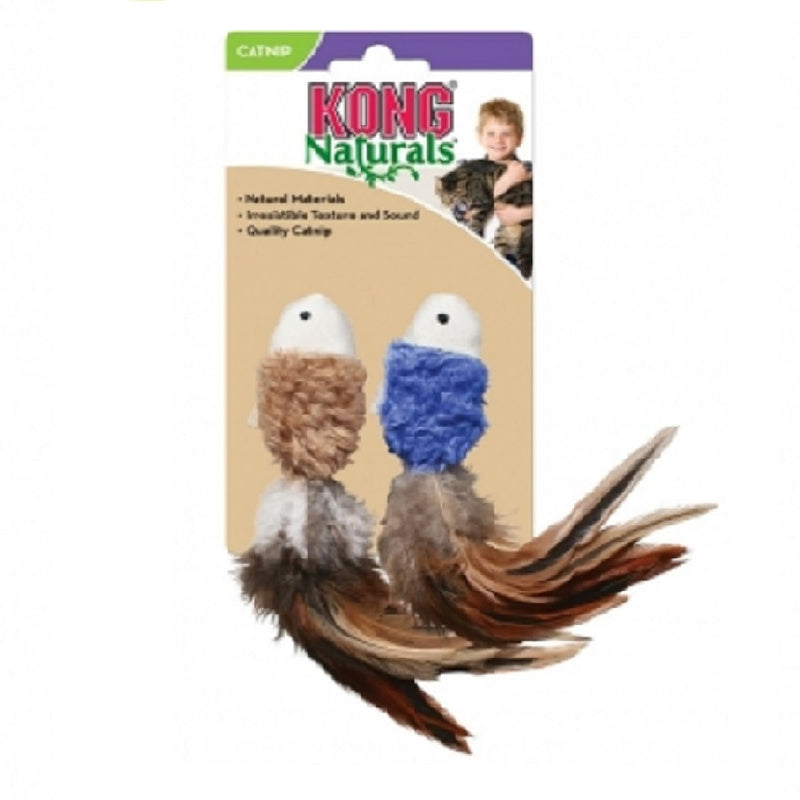 Kong Cat Naturals Crinkle Fish With Feathers