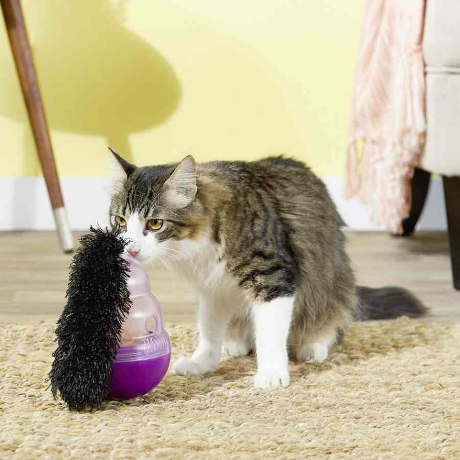 Kong cat wobbler treat dispenser hotsell