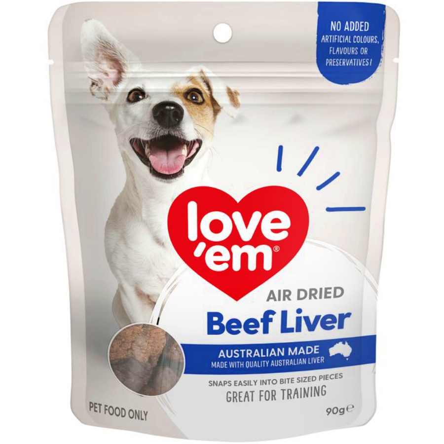 LOVE'EM AIR DRIED BEEF LIVER 90G