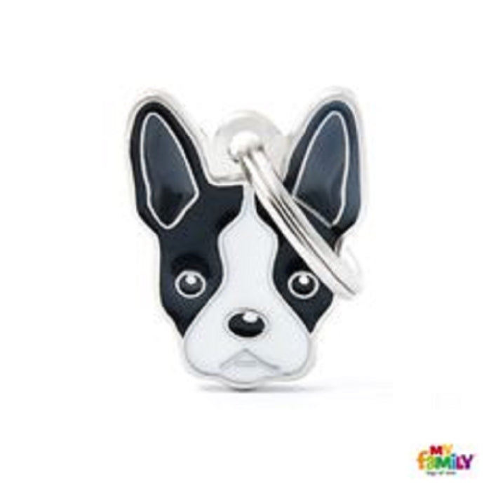 My Family ID Tags Friends Boston Terrier