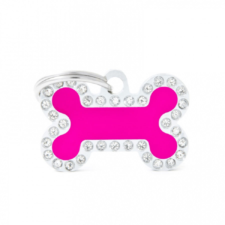 My Family ID Tags Glam Bone Pink
