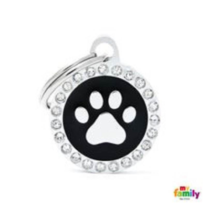 My Family ID Tags Glam Paw Black