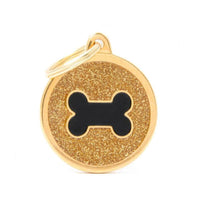 My Family ID Tags Shine Circle Bone