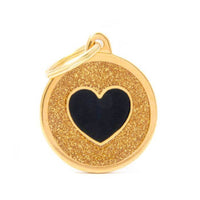 My Family ID Tags Shine Circle Heart