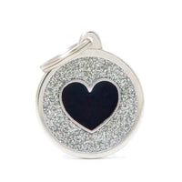 My Family ID Tags Shine Circle Heart