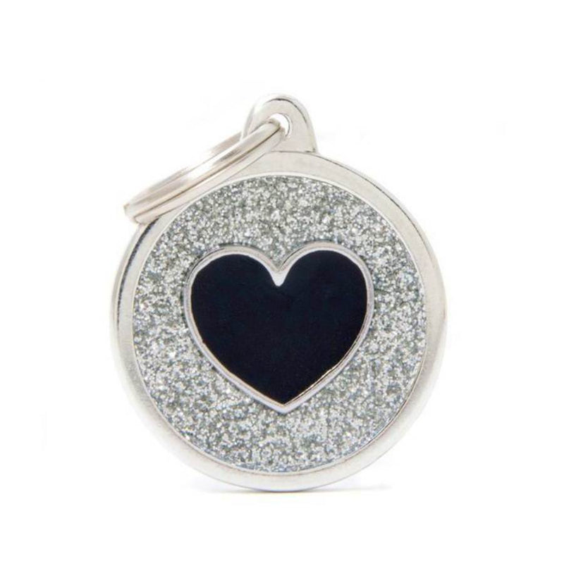My Family ID Tags Shine Circle Heart