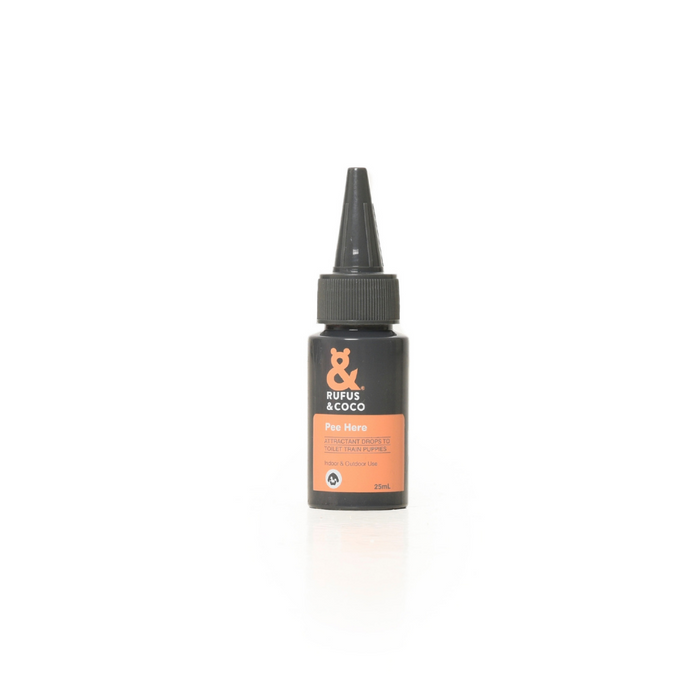 Attractant drops to help toilet train your puppy. Suitable for use indoors and outdoors.