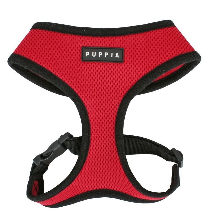 Puppia Soft Mesh Dog Harness Red