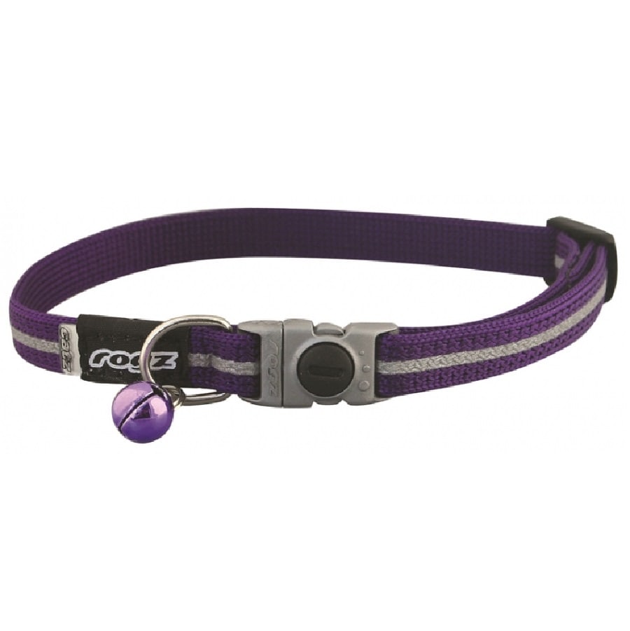 Rogz Alleycat Safeloc Collar Purple