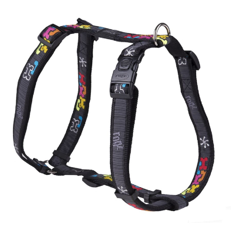 Rogz Fancy H Harness Multi Bone