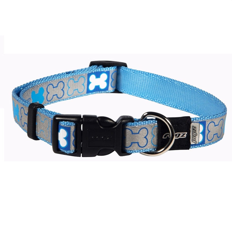 Rogz Pupz Reflecto Collar Blue