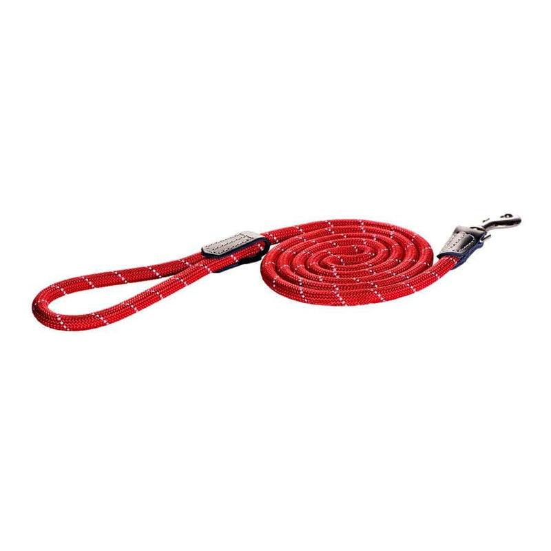 Rogz Rope Dog Lead Red