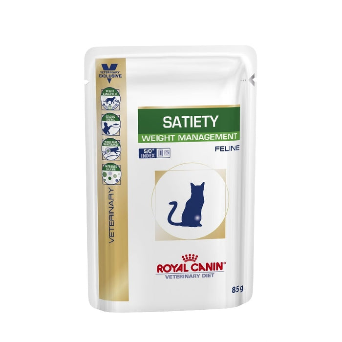 Royal Canin Vet Diet Feline Satiety Weight Mgmt Pouches 85g