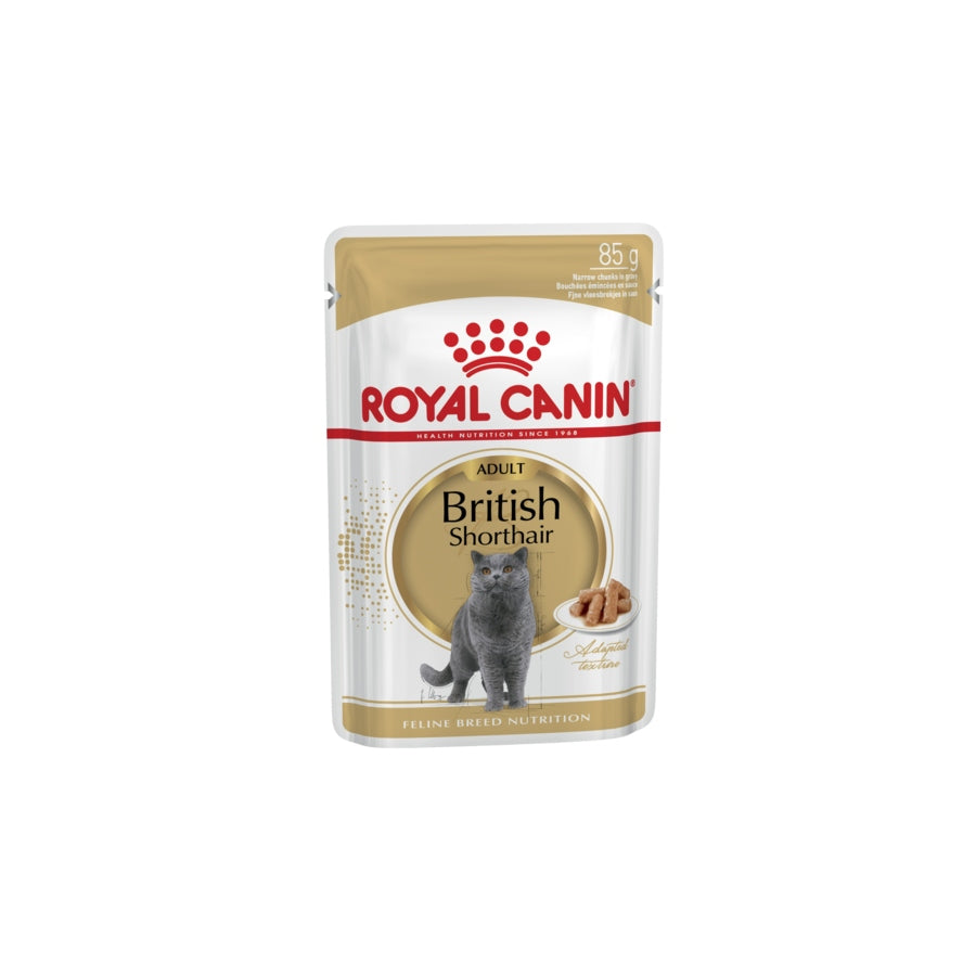 Royal Canin British Shorthair Gravy Adult Wet Cat Food 12 X 85g