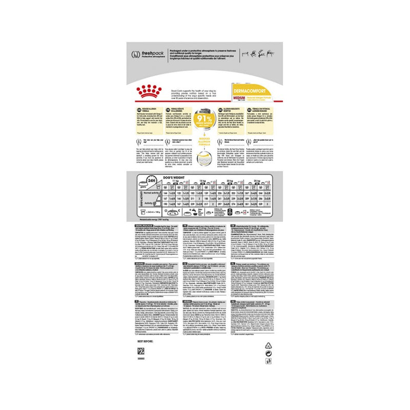 Royal Canin Dermacomfort Medium Adult Dry Dog Food