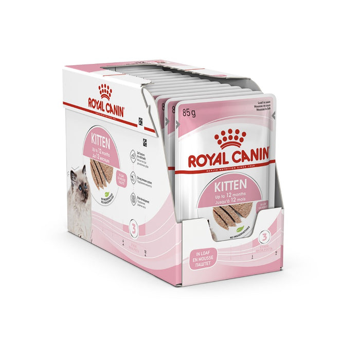 Royal Canin Kitten Loaf Wet Cat Food 12 X 85g