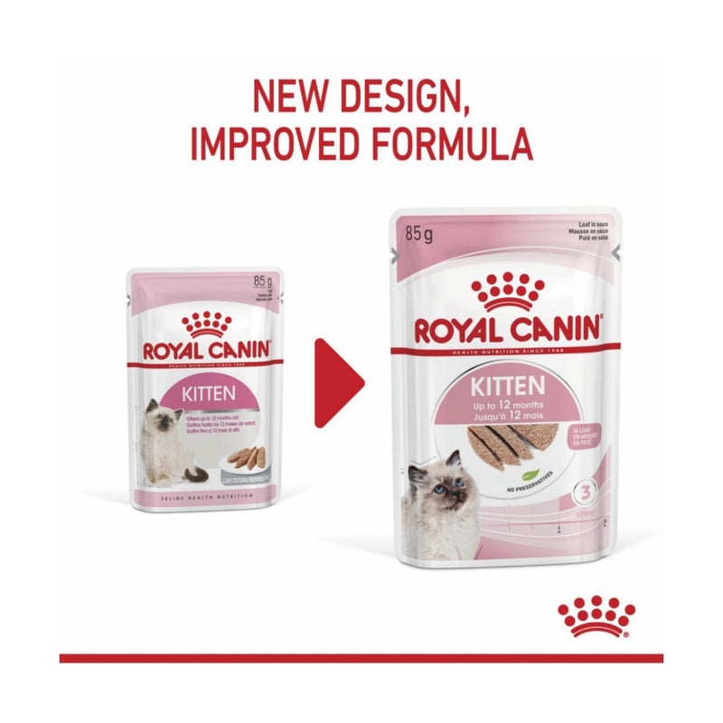 Royal Canin Kitten Loaf Wet Cat Food 12 X 85g