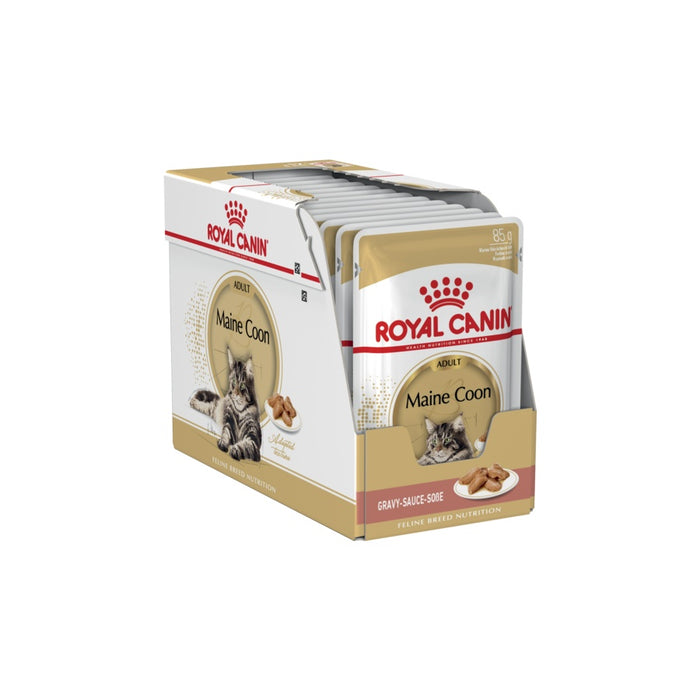 Royal Canin Maine Coon Gravy Adult Wet Cat Food 12 X 85g
