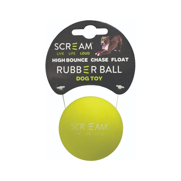 Scream Rubber Ball Dog Toy Loud 6cm